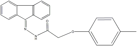 N'-(9H-fluoren-9-ylidene)-2-(4-methylphenoxy)acetohydrazide Struktur