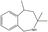 3,3,5-trimethyl-2,3,4,5-tetrahydro-1H-2-benzazepine Struktur