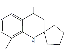 4,8-dimethyl-1,2,3,4-tetrahydrospiro[quinoline-2,1'-cyclopentane] Struktur