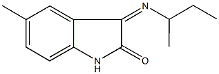 3-(sec-butylimino)-5-methyl-1,3-dihydro-2H-indol-2-one Struktur