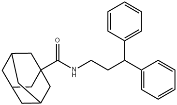 N-(3,3-diphenylpropyl)-1-adamantanecarboxamide Struktur