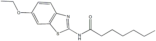 N-(6-ethoxy-1,3-benzothiazol-2-yl)heptanamide Struktur