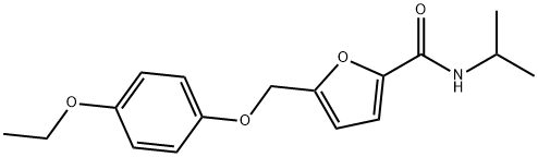 5-[(4-ethoxyphenoxy)methyl]-N-isopropyl-2-furamide Struktur