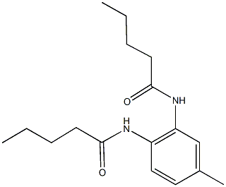 N-[4-methyl-2-(pentanoylamino)phenyl]pentanamide Struktur