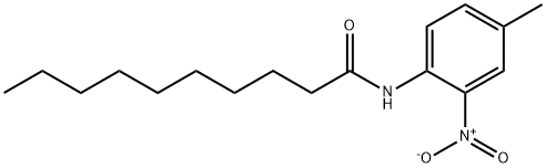 N-{2-nitro-4-methylphenyl}decanamide Struktur