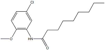 N-(5-chloro-2-methoxyphenyl)nonanamide Struktur