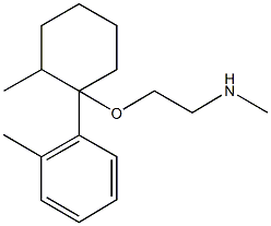 N-methyl-N-(2-{[2-methyl-1-(2-methylphenyl)cyclohexyl]oxy}ethyl)amine Struktur