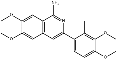 3-(3,4-dimethoxy-2-methylphenyl)-6,7-dimethoxy-1-isoquinolinylamine Struktur