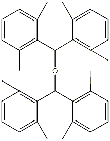 bis[bis(2,6-dimethylphenyl)methyl] ether Struktur