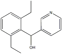 (2,6-diethylphenyl)(3-pyridinyl)methanol Struktur