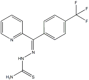 2-pyridinyl[4-(trifluoromethyl)phenyl]methanone thiosemicarbazone Struktur