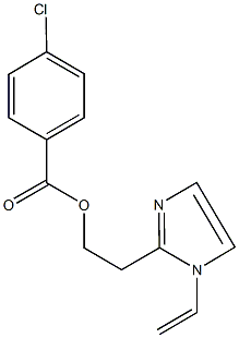 2-(1-vinyl-1H-imidazol-2-yl)ethyl 4-chlorobenzoate Struktur