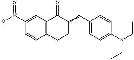 2-[4-(diethylamino)benzylidene]-7-nitro-3,4-dihydro-1(2H)-naphthalenone Struktur