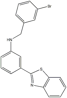 N-[3-(1,3-benzothiazol-2-yl)phenyl]-N-(3-bromobenzyl)amine Struktur