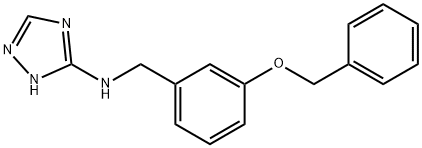 N-[3-(benzyloxy)benzyl]-N-(1H-1,2,4-triazol-3-yl)amine Struktur