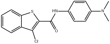 3-chloro-N-[4-(dimethylamino)phenyl]-1-benzothiophene-2-carboxamide Struktur