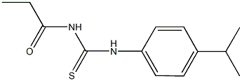 N-(4-isopropylphenyl)-N'-propionylthiourea Struktur