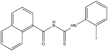 N-(2-iodophenyl)-N'-(1-naphthoyl)thiourea Struktur