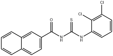 N-(2,3-dichlorophenyl)-N'-(2-naphthoyl)thiourea Struktur