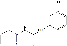 N-butyryl-N'-(5-chloro-2-methylphenyl)thiourea Struktur