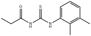 N-(2,3-dimethylphenyl)-N'-propionylthiourea Struktur