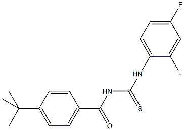 N-(4-tert-butylbenzoyl)-N'-(2,4-difluorophenyl)thiourea Struktur