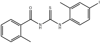 N-(4-iodo-2-methylphenyl)-N'-(2-methylbenzoyl)thiourea Struktur