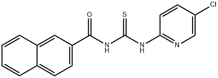 N-(5-chloro-2-pyridinyl)-N'-(2-naphthoyl)thiourea Struktur