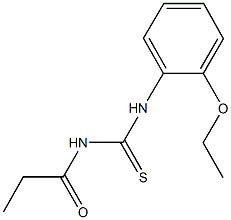 N-(2-ethoxyphenyl)-N'-propionylthiourea Struktur