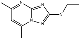 2-(ethylthio)-5,7-dimethyl[1,2,4]triazolo[1,5-a]pyrimidine Struktur