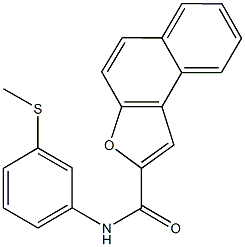 N-[3-(methylsulfanyl)phenyl]naphtho[2,1-b]furan-2-carboxamide Struktur