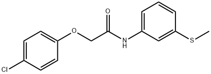 2-(4-chlorophenoxy)-N-[3-(methylsulfanyl)phenyl]acetamide Struktur