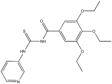 N-pyridin-3-yl-N'-(3,4,5-triethoxybenzoyl)thiourea Struktur