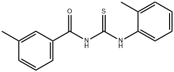 N-(3-methylbenzoyl)-N'-(2-methylphenyl)thiourea Struktur