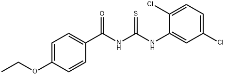 N-(2,5-dichlorophenyl)-N'-{[4-(ethyloxy)phenyl]carbonyl}thiourea Struktur