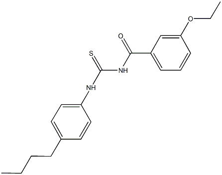 N-(4-butylphenyl)-N'-(3-ethoxybenzoyl)thiourea Struktur