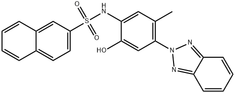 N-[4-(2H-1,2,3-benzotriazol-2-yl)-2-hydroxy-5-methylphenyl]-2-naphthalenesulfonamide Struktur