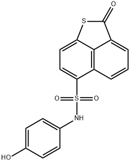 N-(4-hydroxyphenyl)-2-oxo-2H-naphtho[1,8-bc]thiophene-6-sulfonamide Struktur