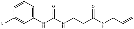 N-allyl-3-{[(3-chloroanilino)carbonyl]amino}propanamide Struktur