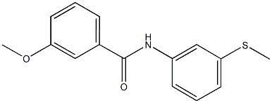 3-methoxy-N-[3-(methylsulfanyl)phenyl]benzamide Struktur