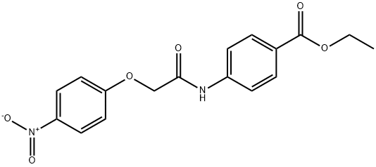 ethyl 4-[({4-nitrophenoxy}acetyl)amino]benzoate Struktur