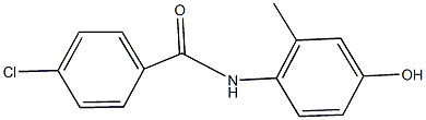 4-chloro-N-(4-hydroxy-2-methylphenyl)benzamide Struktur