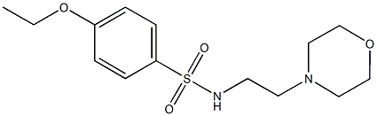 4-ethoxy-N-[2-(4-morpholinyl)ethyl]benzenesulfonamide Struktur