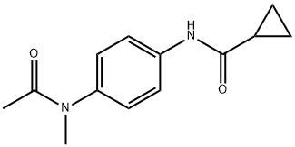 N-{4-[acetyl(methyl)amino]phenyl}cyclopropanecarboxamide Struktur