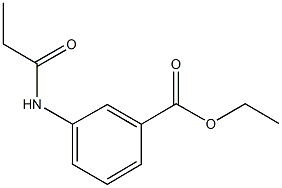 ethyl 3-(propionylamino)benzoate Struktur