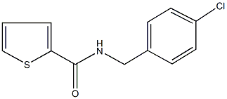 N-(4-chlorobenzyl)-2-thiophenecarboxamide Struktur