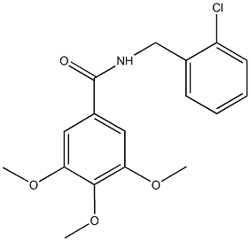 N-(2-chlorobenzyl)-3,4,5-trimethoxybenzamide Struktur