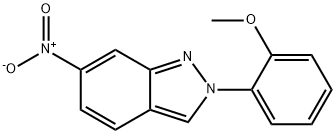 6-nitro-2-(2-methoxyphenyl)-2H-indazole Struktur