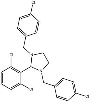 1,3-bis(4-chlorobenzyl)-2-(2,6-dichlorophenyl)imidazolidine Struktur