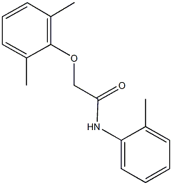 2-(2,6-dimethylphenoxy)-N-(2-methylphenyl)acetamide Struktur